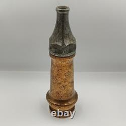Vintage WW2 1941 Brass Fire Hose Nozzle ORME Fireman's Accessory Original