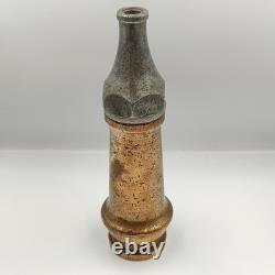 Vintage WW2 1941 Brass Fire Hose Nozzle ORME Fireman's Accessory Original