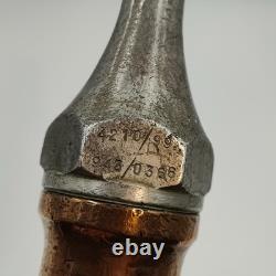 Vintage WW2 1941 Brass Fire Hose Nozzle ORME Fireman's Accessory Original