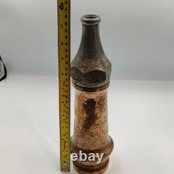 Vintage WW2 1941 Brass Fire Hose Nozzle ORME Fireman's Accessory Original