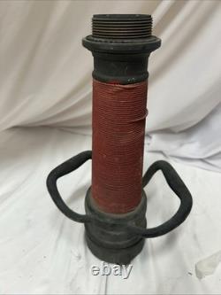 Vintage W. D. Allen Chicago MFG 17in Firefighter Hose Nozzle Brass