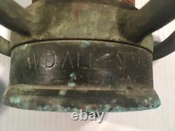 Vintage W. D. Allen Fire Hose Nozzles Brass