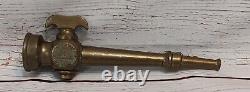 Vintage W. D. Allen Mfg Brass Fire Nozzle