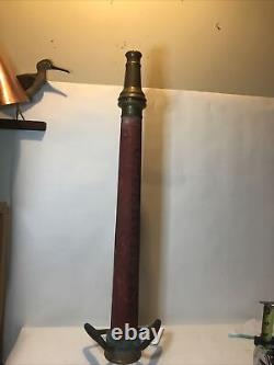 Vintage W. D. Allen Mfg. Co. Fire Department 30 Brass Hose Nozzle 1957