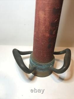 Vintage W. D. Allen Mfg. Co. Fire Department 30 Brass Hose Nozzle 1957