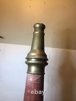 Vintage W. D. Allen Mfg. Co. Fire Department 30 Brass Hose Nozzle 1957