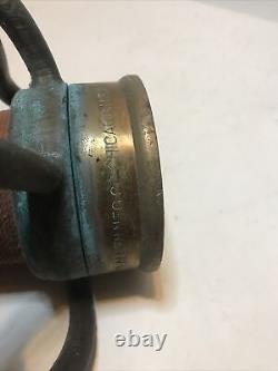 Vintage W. D. Allen Mfg. Co. Fire Department 30 Brass Hose Nozzle 1957