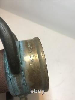Vintage W. D. Allen Mfg. Co. Fire Department 30 Brass Hose Nozzle 1957