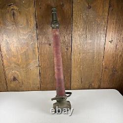 Vintage Wilmington Brass Co. 33 Brass Fire Firefighting Underwriter Nozzle