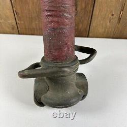 Vintage Wilmington Brass Co. 33 Brass Fire Firefighting Underwriter Nozzle