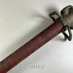 Vintage Wilmington Brass Co. 33 Brass Fire Firefighting Underwriter Nozzle