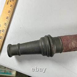 Vintage Wilmington Brass Co. 33 Brass Fire Firefighting Underwriter Nozzle