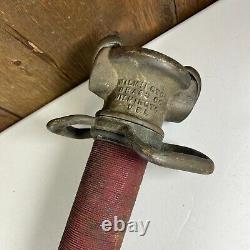 Vintage Wilmington Brass Co. 33 Brass Fire Firefighting Underwriter Nozzle