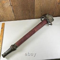 Vintage Wilmington Brass Co. 33 Brass Fire Firefighting Underwriter Nozzle