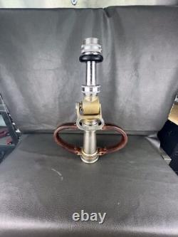 Vintage Wooster Brass 2 1/2 In. Play Pipe Fire Nozzle With Shut Off & Tip 19 In. H