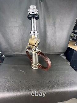 Vintage Wooster Brass 2 1/2 In. Play Pipe Fire Nozzle With Shut Off & Tip 19 In. H
