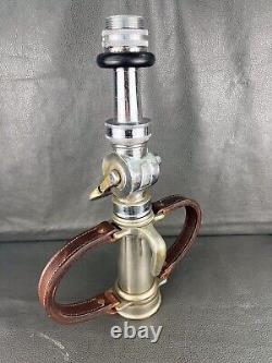 Vintage Wooster Brass 2 1/2 In. Play Pipe Fire Nozzle With Shut Off & Tip 19 In. H