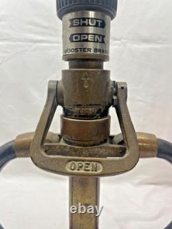 Vintage Wooster Brass 3 Inch Playpipe Fire Hose Nozzle Collectable