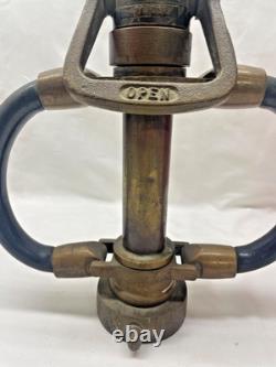 Vintage Wooster Brass 3 Inch Playpipe Fire Hose Nozzle Collectable
