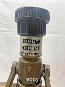 Vintage Wooster Brass 3 Inch Playpipe Fire Hose Nozzle Collectable