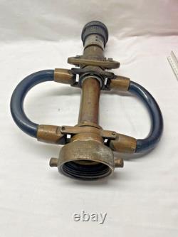 Vintage Wooster Brass 3 Inch Playpipe Fire Hose Nozzle Collectable