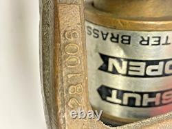 Vintage Wooster Brass 3 Inch Playpipe Fire Hose Nozzle Collectable