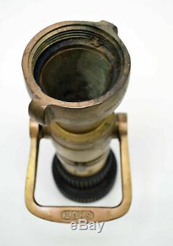 Vintage Wooster Brass Co Vintage Fire Nozzle W / Open Shut Off Lever 200