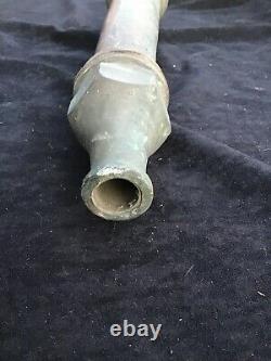 Vintage Ww2 Brass Fire Hose Nozzle. Dated 1938. Used In The Blitz In London