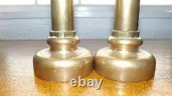 Vintage brass Fire Hose Nozzles Candle Sticks Heavy Brass