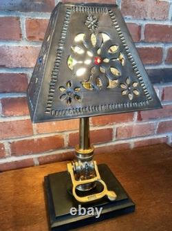 Vintage brass & copper Fire Hose Nozzle one-off custom steampunk art lamp