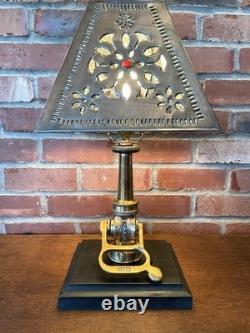 Vintage brass & copper Fire Hose Nozzle one-off custom steampunk art lamp