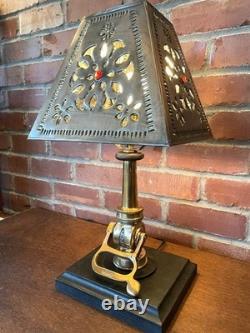 Vintage brass & copper Fire Hose Nozzle one-off custom steampunk art lamp