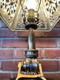 Vintage brass & copper Fire Hose Nozzle one-off custom steampunk art lamp