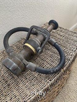 Vintage brass fire hose nozzle