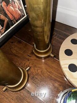 Vintage brass fire hose nozzle