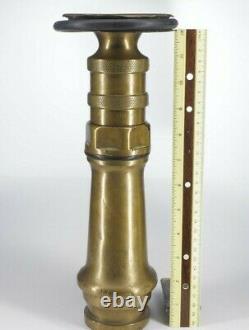 Vintage brass fire nozzle, large Universal