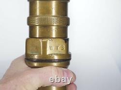 Vintage brass fire nozzle, large Universal