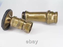 Vintage brass fire nozzle, large Universal