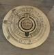 Vintage Circular Brass Plate Or Cap For Fire Department James Jones Co. Brass