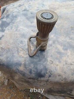 Vintage elkhart brass fire nozzle