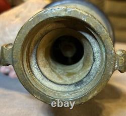Vintage elkhart brass fire nozzle