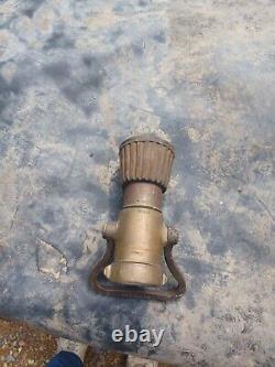 Vintage elkhart brass fire nozzle