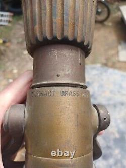 Vintage elkhart brass fire nozzle
