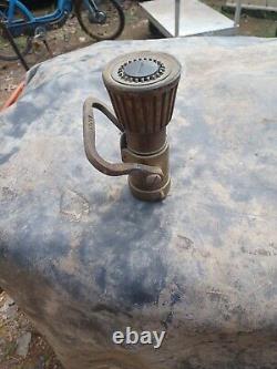 Vintage elkhart brass fire nozzle
