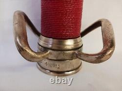 Vintage fire fighting equipment Boston woven hose & rubber co. 30 inch nozzle