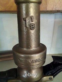 Vintage larkin brass fire nozzle 14 1\2 inch