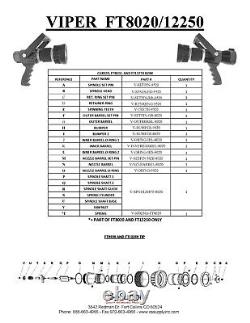 Viper Nozzle Viper Automatic Fire Hose Nozzle (2 1/2 Swivel) FT8020-2.5NST
