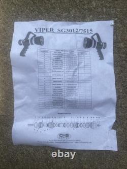 Viper SG3012 Fire Hose Nozzle Adj Gallonage Solid Stream