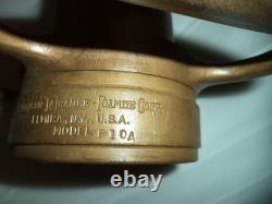 Vtg 1940's American La France Poweron Fire Hose Nozzle Elmira NY. Model P 10A