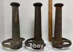 Vtg 1940's American La France Poweron Fire Hose Nozzles Lot of 3